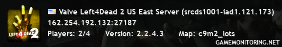 Valve Left4Dead 2 US East Server (srcds1001-iad1.121.173)