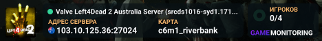 Valve Left4Dead 2 Australia Server (srcds1016-syd1.171.10)