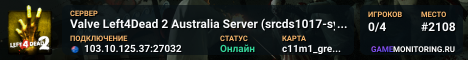 Valve Left4Dead 2 Australia Server (srcds1017-syd1.171.18)