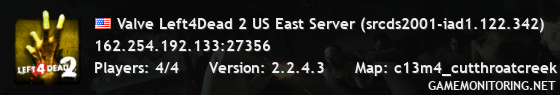 Valve Left4Dead 2 US East Server (srcds2001-iad1.122.342)