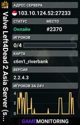 Valve Left4Dead 2 Asia Server (srcds4015-sgp2.154.219)