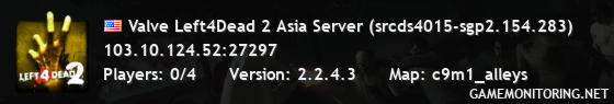 Valve Left4Dead 2 Asia Server (srcds4015-sgp2.154.283)