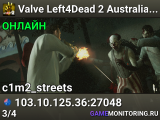 Valve Left4Dead 2 Australia Server (srcds1016-syd1.171.34)