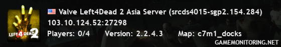 Valve Left4Dead 2 Asia Server (srcds4015-sgp2.154.284)