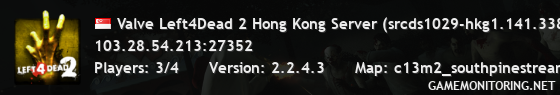 Valve Left4Dead 2 Hong Kong Server (srcds1029-hkg1.141.338)