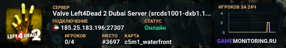 Valve Left4Dead 2 Dubai Server (srcds1001-dxb1.161.293)