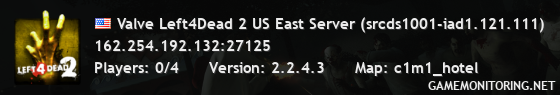 Valve Left4Dead 2 US East Server (srcds1001-iad1.121.111)