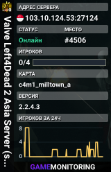 Valve Left4Dead 2 Asia Server (srcds4030-sgp2.154.110)