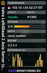 Valve Left4Dead 2 Asia Server (srcds4015-sgp2.154.173)