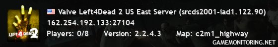 Valve Left4Dead 2 US East Server (srcds2001-iad1.122.90)