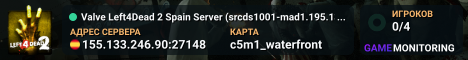 Valve Left4Dead 2 Spain Server (srcds1001-mad1.195.134)