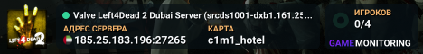 Valve Left4Dead 2 Dubai Server (srcds1001-dxb1.161.251)