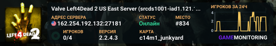 Valve Left4Dead 2 US East Server (srcds1001-iad1.121.167)
