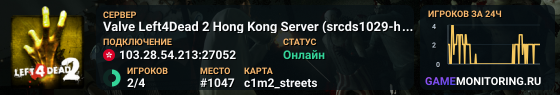 Valve Left4Dead 2 Hong Kong Server (srcds1029-hkg1.141.38)
