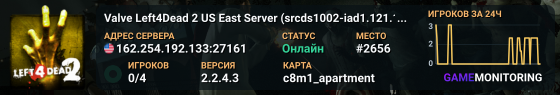 Valve Left4Dead 2 US East Server (srcds1002-iad1.121.147)