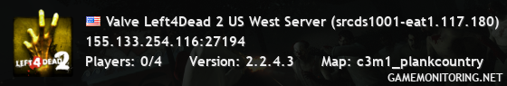 Valve Left4Dead 2 US West Server (srcds1001-eat1.117.180)