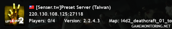 [Senser.tw]Preset Server (Taiwan)