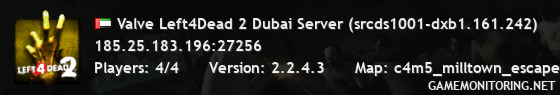 Valve Left4Dead 2 Dubai Server (srcds1001-dxb1.161.242)