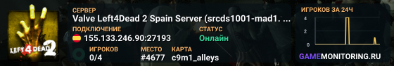 Valve Left4Dead 2 Spain Server (srcds1001-mad1.195.179)
