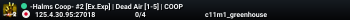 -Halms Coop- #2 [Ex.Exp] | Dead Air [1-5] | COOP