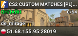 CS2 CUSTOM MATCHES [PL] — CYBERSHOKE.NET