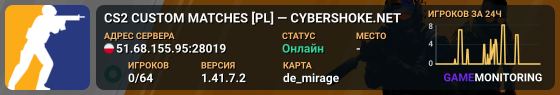 CS2 CUSTOM MATCHES [PL] — CYBERSHOKE.NET