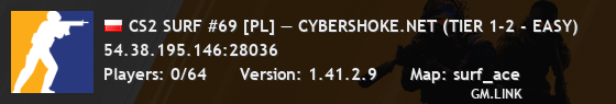 CS2 SURF #69 [PL] — CYBERSHOKE.NET (TIER 1-2 - EASY)