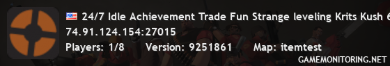 24/7 Idle Achievement Trade Fun Strange leveling Krits Kush 666