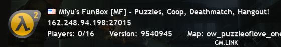 Miyu's FunBox [MF] - Puzzles, Coop, Deathmatch, Hangout!