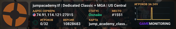 jumpacademy.tf | Dedicated Classic + MGA | US Central