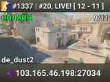 #1337 | #20, LIVE! [ 3 - 3 ]