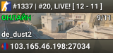 #1337 | #20, LIVE! [ 3 - 3 ]