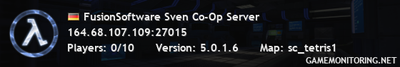 FusionSoftware Sven Co-Op Server