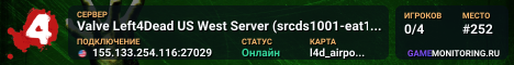 Valve Left4Dead US West Server (srcds1001-eat1.117.15)