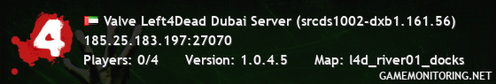 Valve Left4Dead Dubai Server (srcds1002-dxb1.161.56)