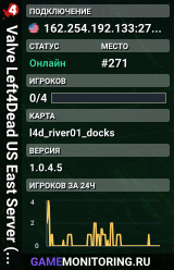 Valve Left4Dead US East Server (srcds1002-iad1.121.7)