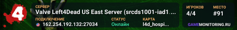 Valve Left4Dead US East Server (srcds1001-iad1.121.20)