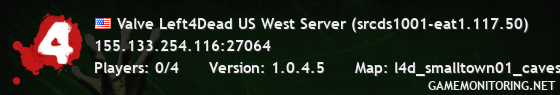 Valve Left4Dead US West Server (srcds1001-eat1.117.50)