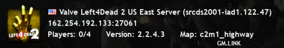 Valve Left4Dead 2 US East Server (srcds2001-iad1.122.47)