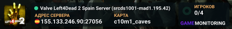 Valve Left4Dead 2 Spain Server (srcds1001-mad1.195.42)