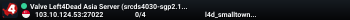 Valve Left4Dead Asia Server (srcds4030-sgp2.154.8)