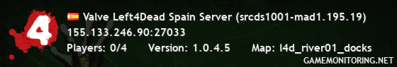 Valve Left4Dead Spain Server (srcds1001-mad1.195.19)