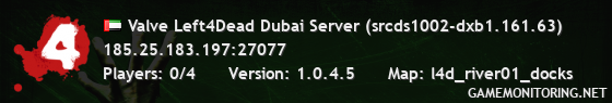 Valve Left4Dead Dubai Server (srcds1002-dxb1.161.63)