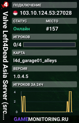 Valve Left4Dead Asia Server (srcds4030-sgp2.154.14)