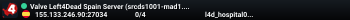 Valve Left4Dead Spain Server (srcds1001-mad1.195.20)