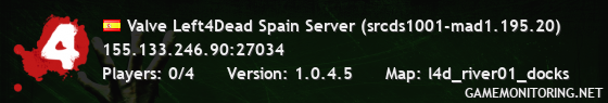 Valve Left4Dead Spain Server (srcds1001-mad1.195.20)