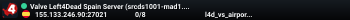 Valve Left4Dead Spain Server (srcds1001-mad1.195.7)
