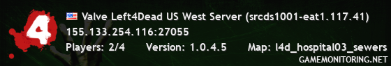 Valve Left4Dead US West Server (srcds1001-eat1.117.41)