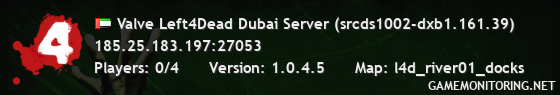 Valve Left4Dead Dubai Server (srcds1002-dxb1.161.39)