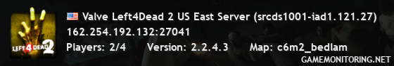 Valve Left4Dead 2 US East Server (srcds1001-iad1.121.27)